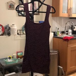 Deep Purple Free People Bodycon Dress